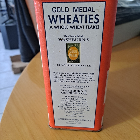1993 Vintage Wheaties Breakfast of Champion Tin Can - Picture 3 of 6
